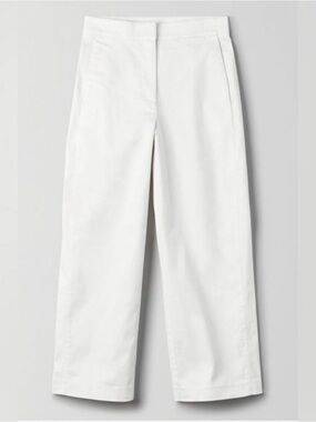 Aritzia cropped white pant